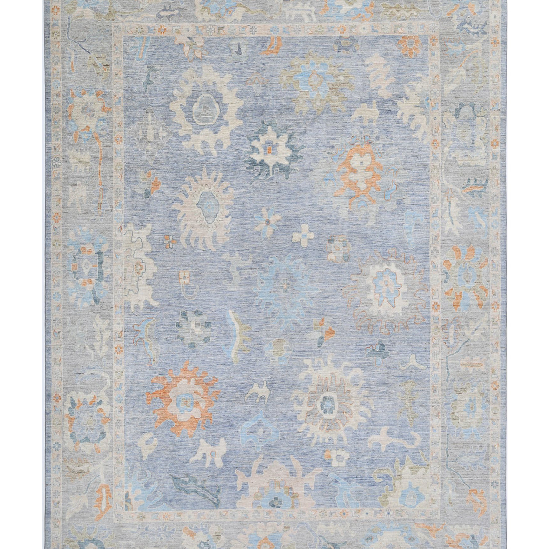 Alfombra de lana Oushak anudada a mano - 10'0'' x 13'11''