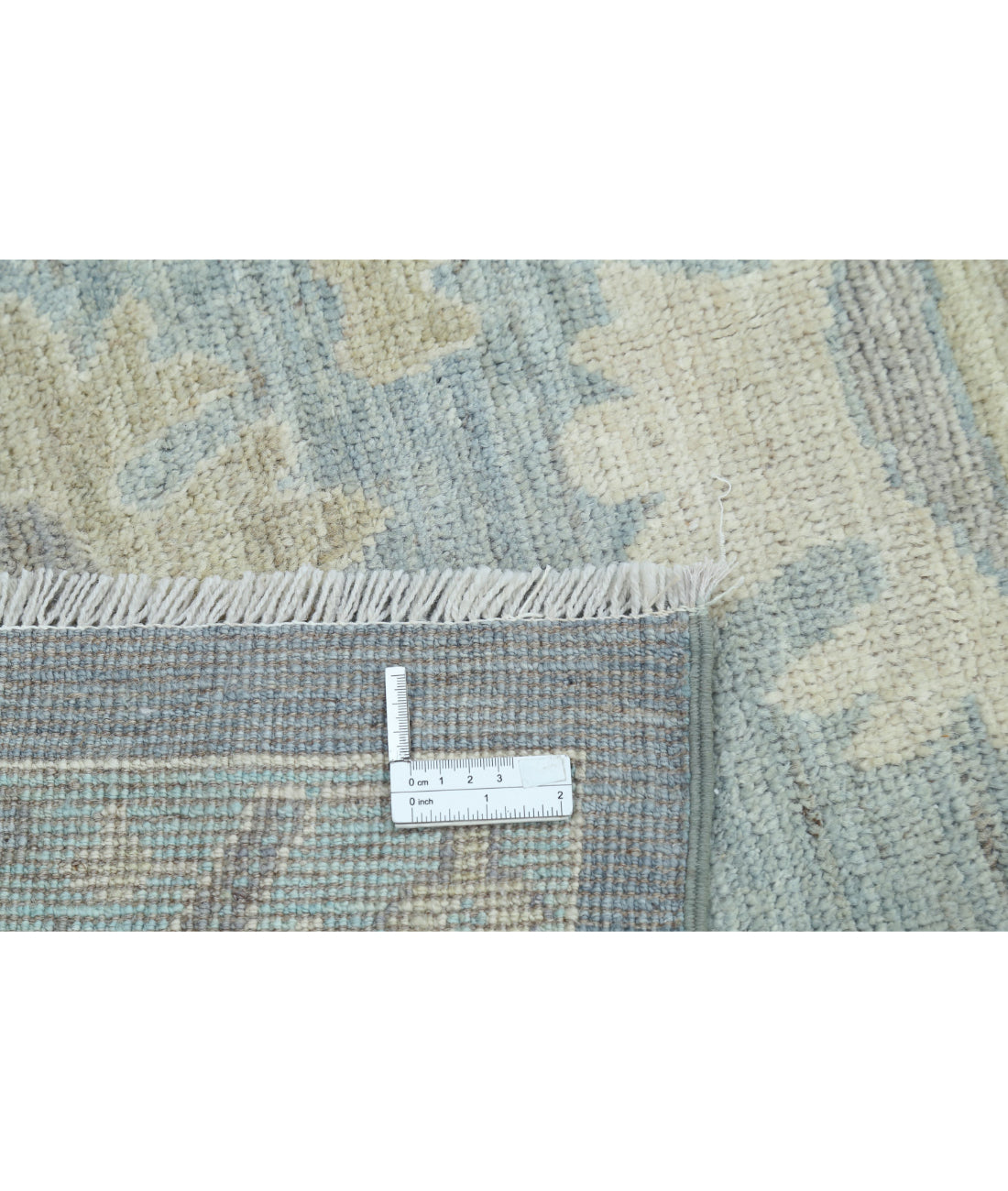 Hand Knotted Oushak Wool Rug - 12'0'' x 15'8''