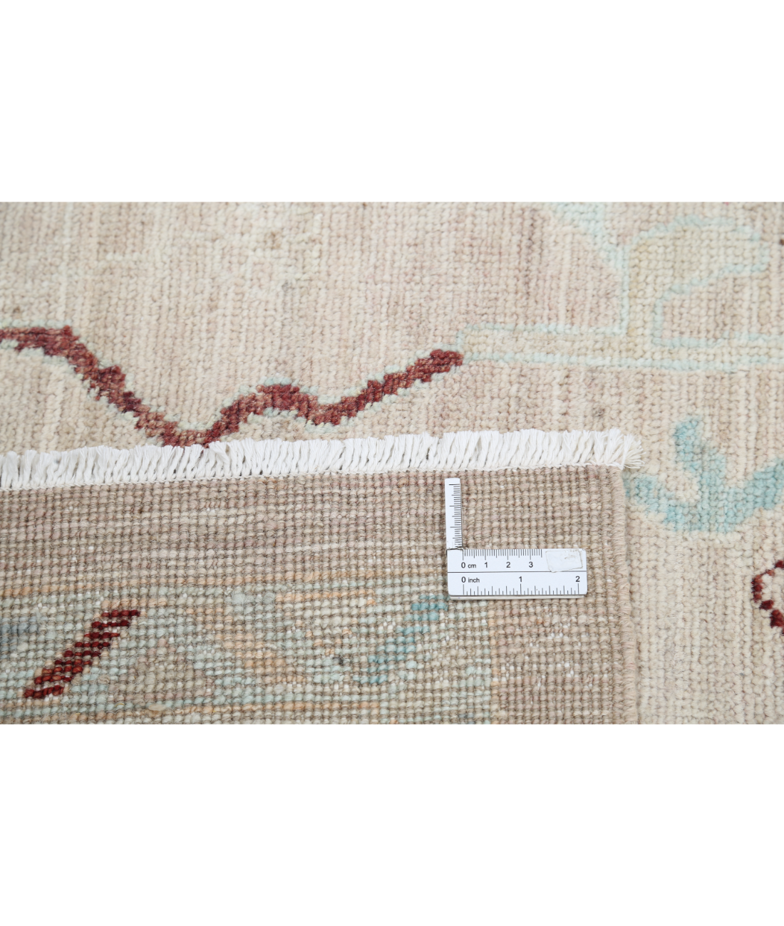 Hand Knotted Oushak Wool Rug 9' 3" X 11' 9" 9' 3" X 11' 9" (282 X 358) / Taupe / Ivory