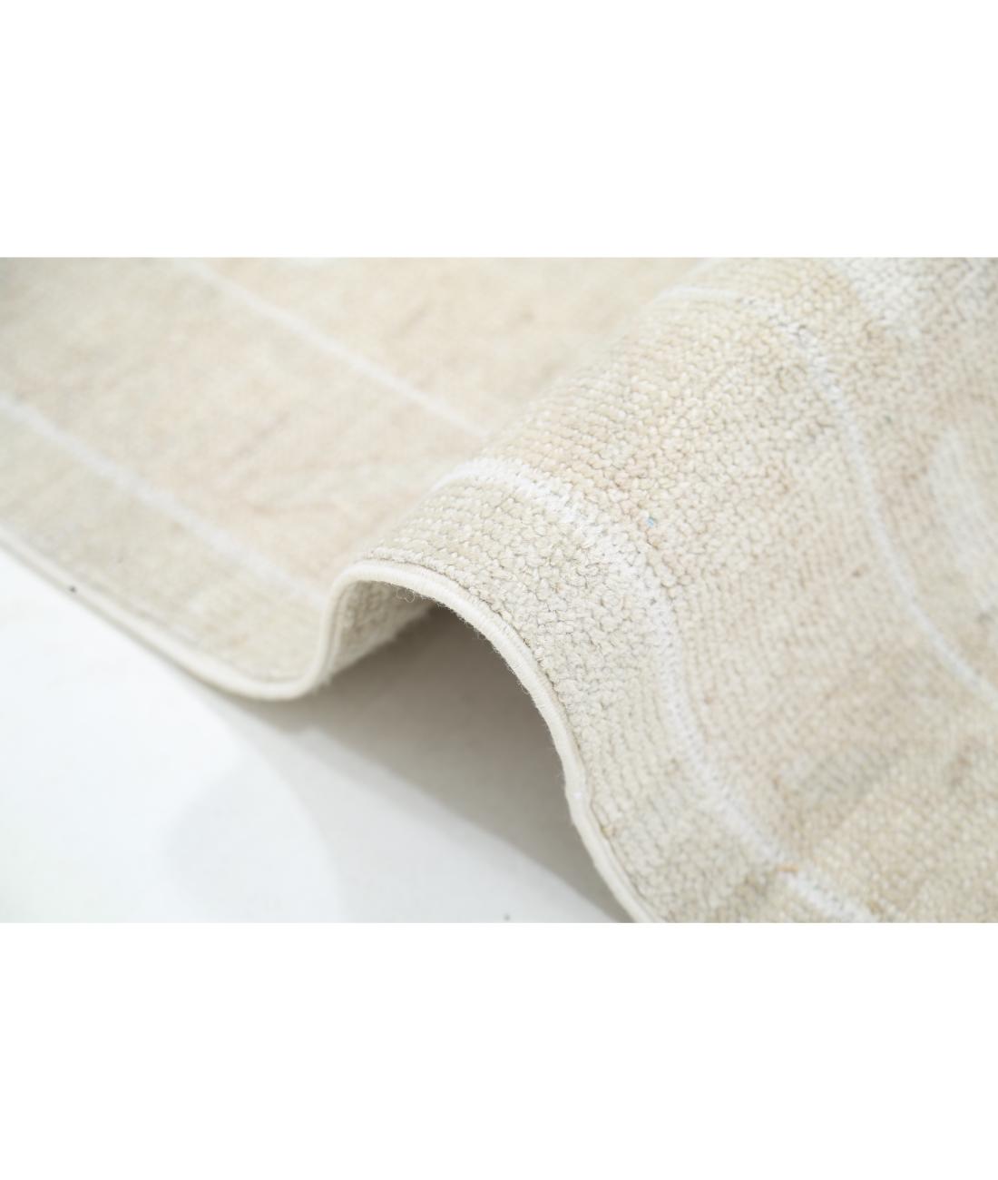 Hand Knotted Oushak Wool Rug - 10'2'' x 13'8'' 10' 2" X 13' 8" (310 X 417) / Taupe / Ivory