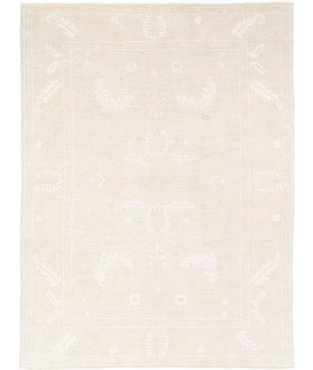 Hand Knotted Oushak Wool Rug - 10&#39;2&#39;&#39; x 13&#39;8&#39;&#39;