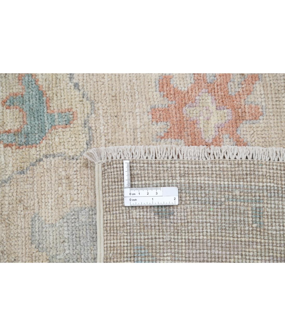 Hand Knotted Oushak Wool Rug - 8'11'' x 11'9''