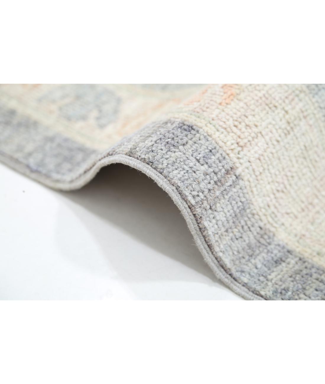 Hand Knotted Oushak Wool Rug - 10'2'' x 13'6'' 10' 2" X 13' 6" (310 X 411) / Grey / Green