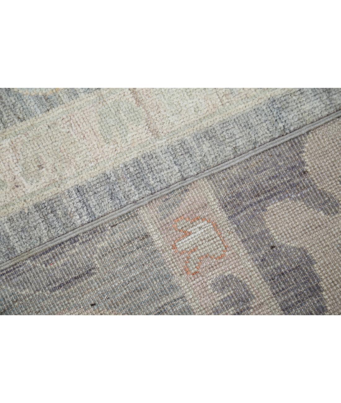 Hand Knotted Oushak Wool Rug - 10'2'' x 13'6'' 10' 2" X 13' 6" (310 X 411) / Grey / Green