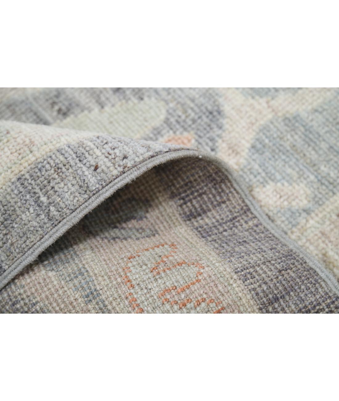 Hand Knotted Oushak Wool Rug - 10'2'' x 13'6''