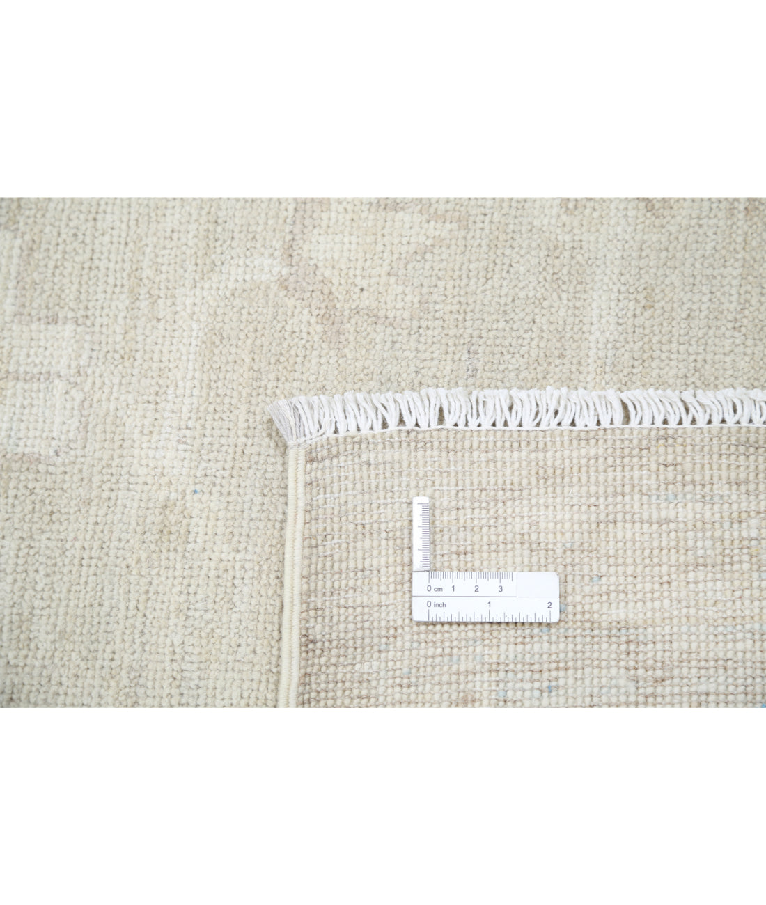 Hand Knotted Oushak Wool Rug - 8'1'' x 10'0'' 8' 1" X 10' 0" (246 X 305) / Taupe / Ivory