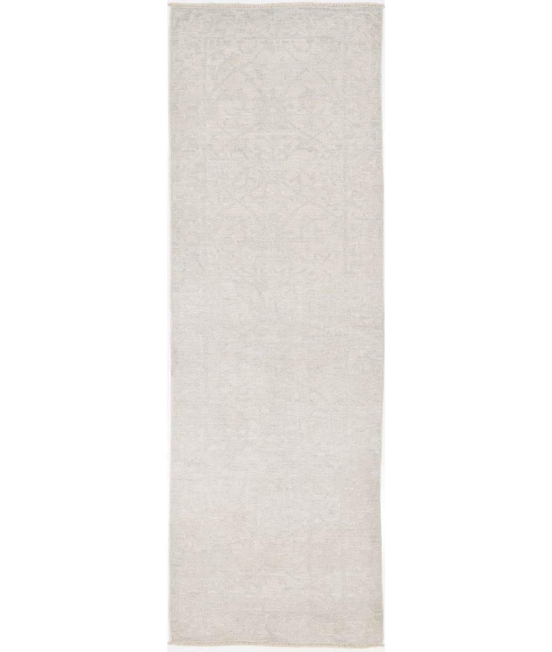 Hand Knotted Oushak Wool Rug - 3'0'' x 9'8''