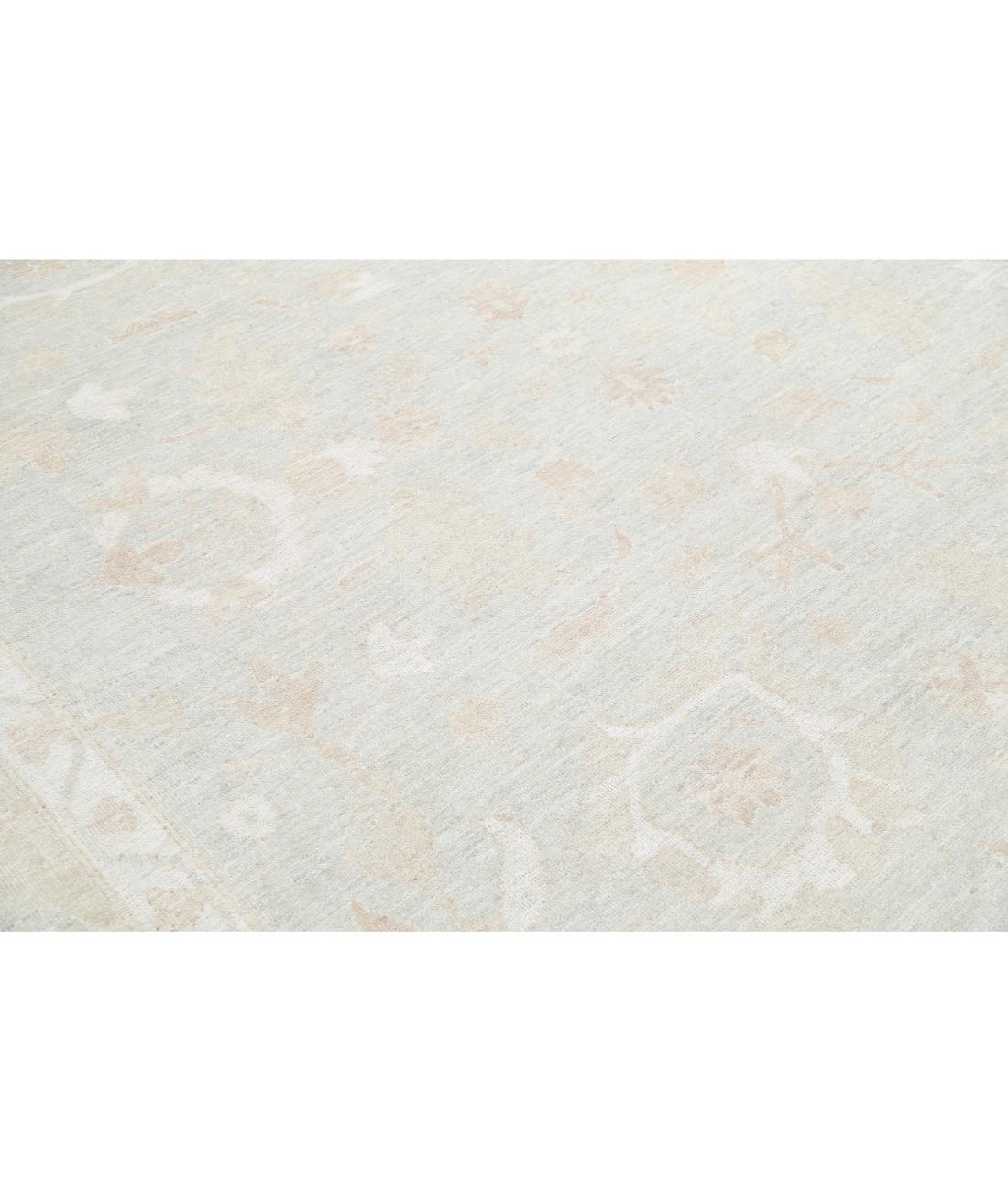 Hand Knotted Oushak Wool Rug - 10'3'' x 14'5'' 10' 3" X 14' 5" (312 X 439) / Grey / Ivory