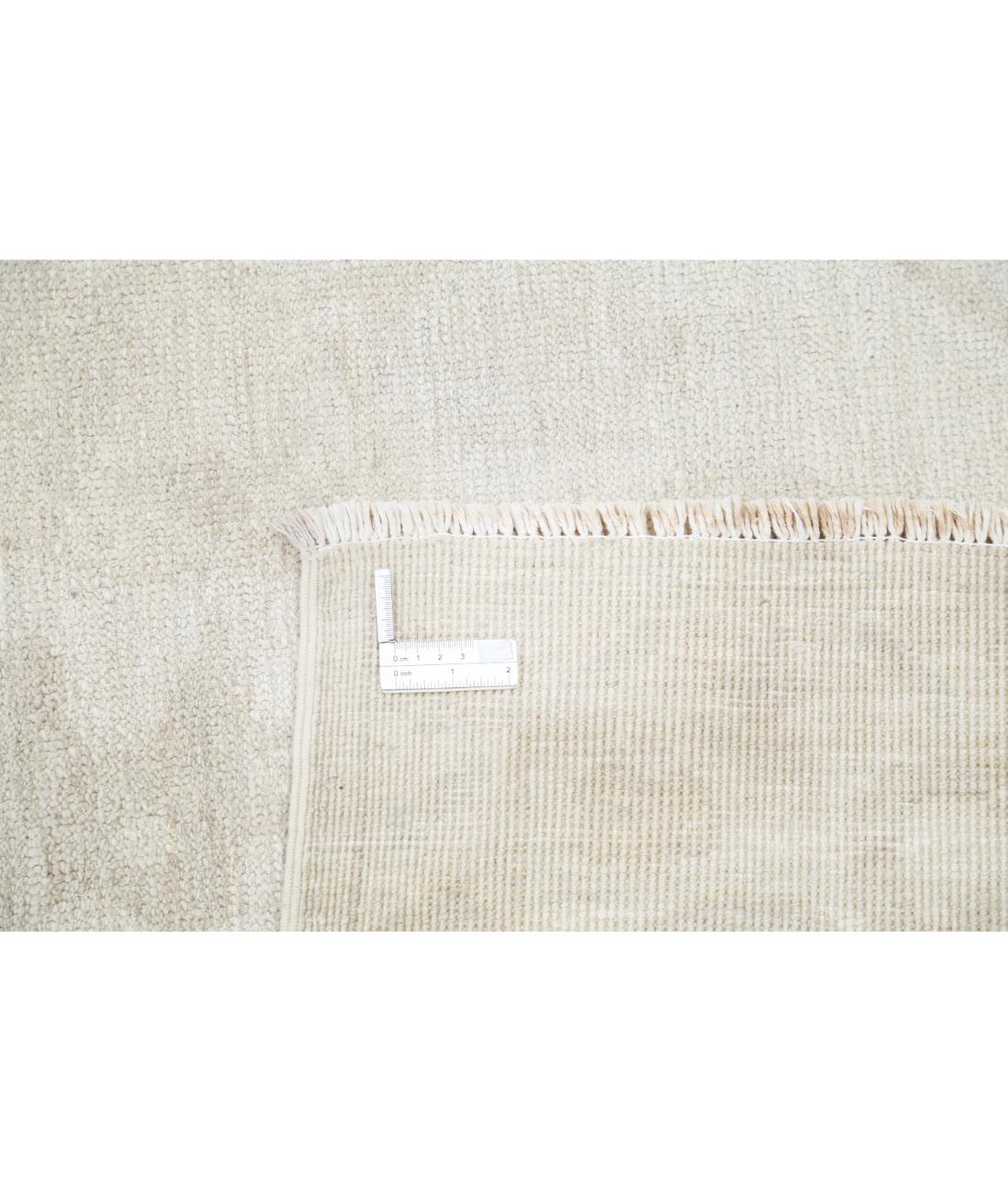 Hand Knotted Oushak Wool Rug - 8'10'' x 11'9''