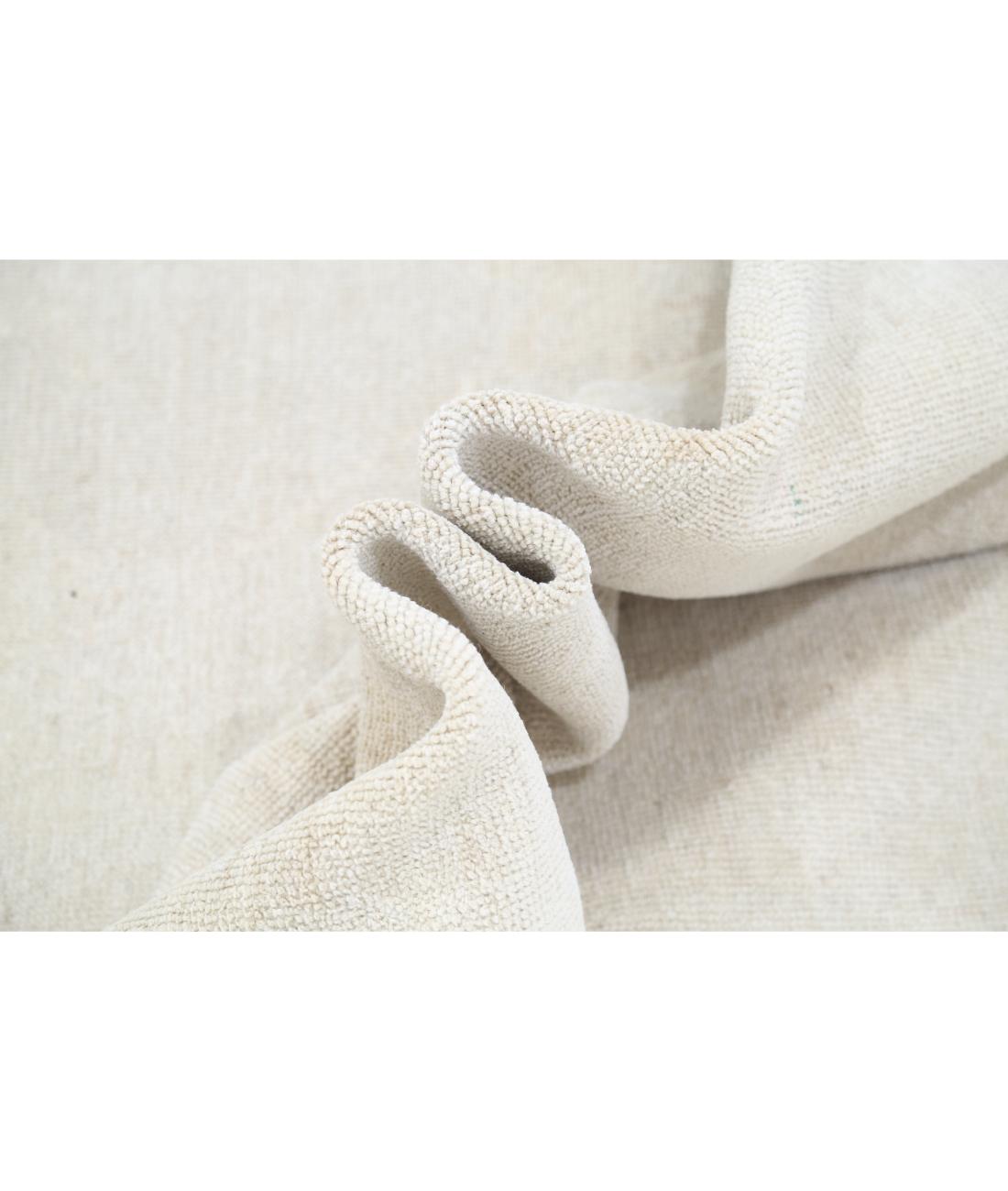 Hand Knotted Oushak Wool Rug - 10'1'' x 13'4'' 10' 1" X 13' 4" (307 X 406) / Ivory / Ivory