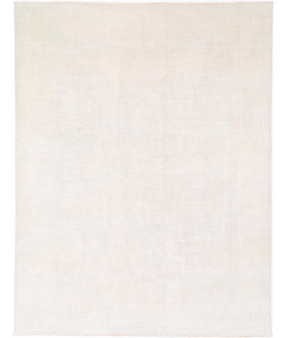 Hand Knotted Oushak Wool Rug - 10&#39;1&#39;&#39; x 13&#39;4&#39;&#39; 10&#39; 1&quot; X 13&#39; 4&quot; (307 X 406) / Ivory / Ivory