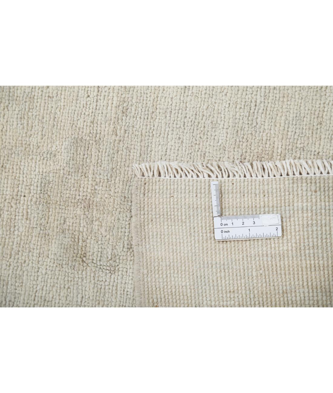 Hand Knotted Oushak Wool Rug - 8'9'' x 11'9''