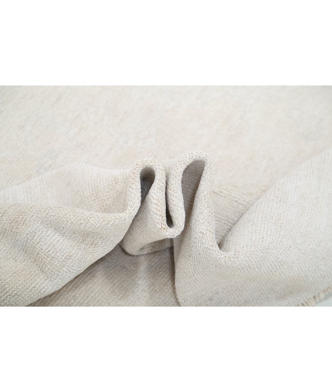Hand Knotted Oushak Wool Rug - 10'0'' x 13'7'' 10' 0" X 13' 7" (305 X 414) / Ivory / Ivory