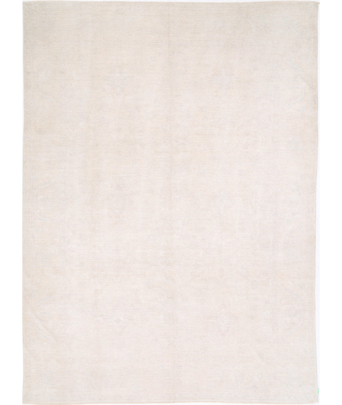 Hand Knotted Oushak Wool Rug - 10&#39;0&#39;&#39; x 13&#39;7&#39;&#39; 10&#39; 0&quot; X 13&#39; 7&quot; (305 X 414) / Ivory / Ivory