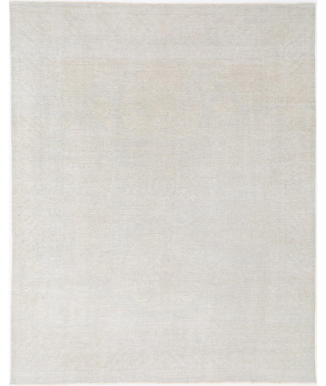 Hand Knotted Oushak Wool Rug - 8&#39;9&#39;&#39; x 11&#39;1&#39;&#39; 8&#39; 9&quot; X 11&#39; 1&quot; (267 X 338) / Ivory / Ivory