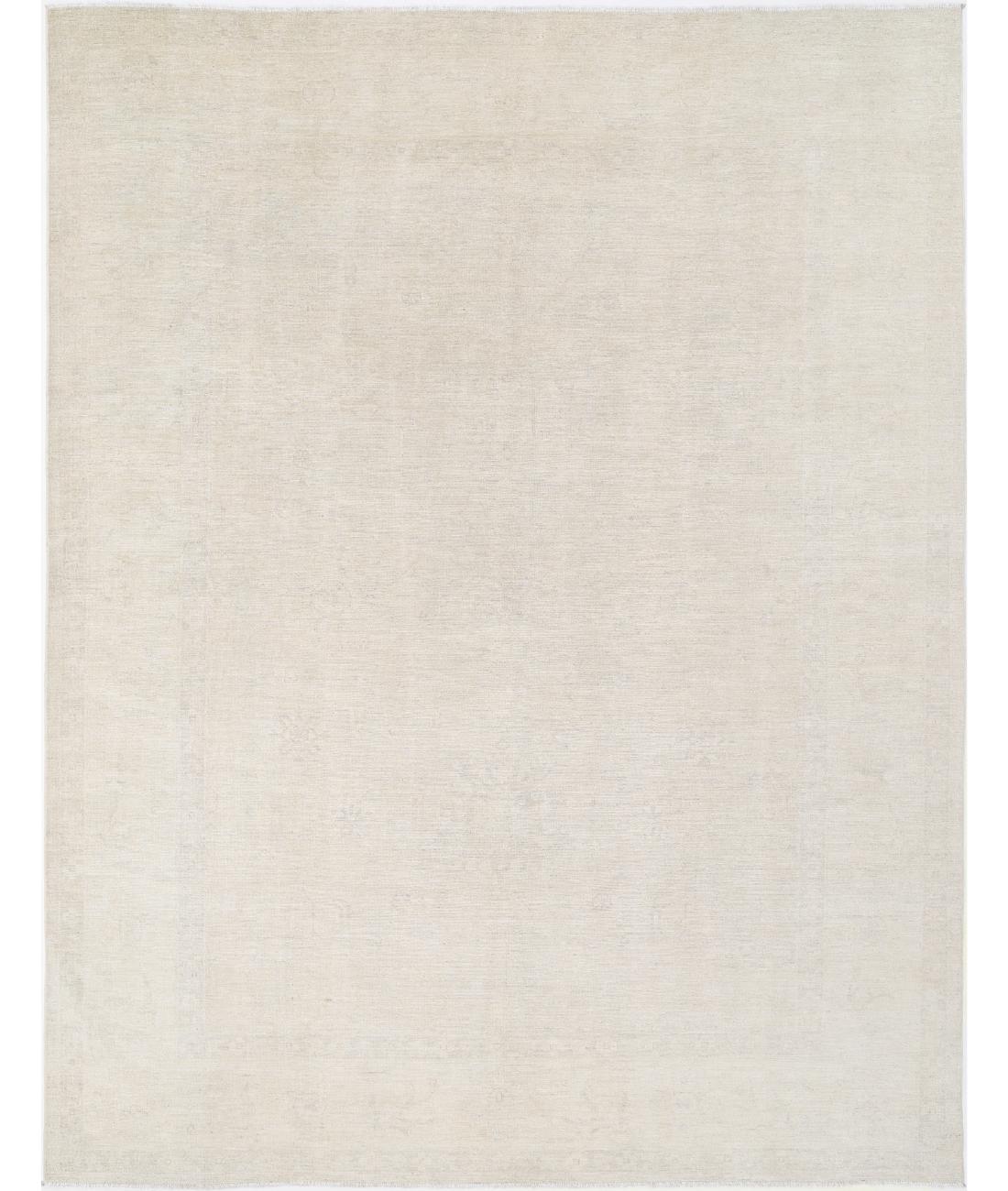 Hand Knotted Oushak Wool Rug - 9&#39;2&#39;&#39; x 11&#39;9&#39;&#39; 9&#39; 2&quot; X 11&#39; 9&quot; (279 X 358) / Ivory / Ivory