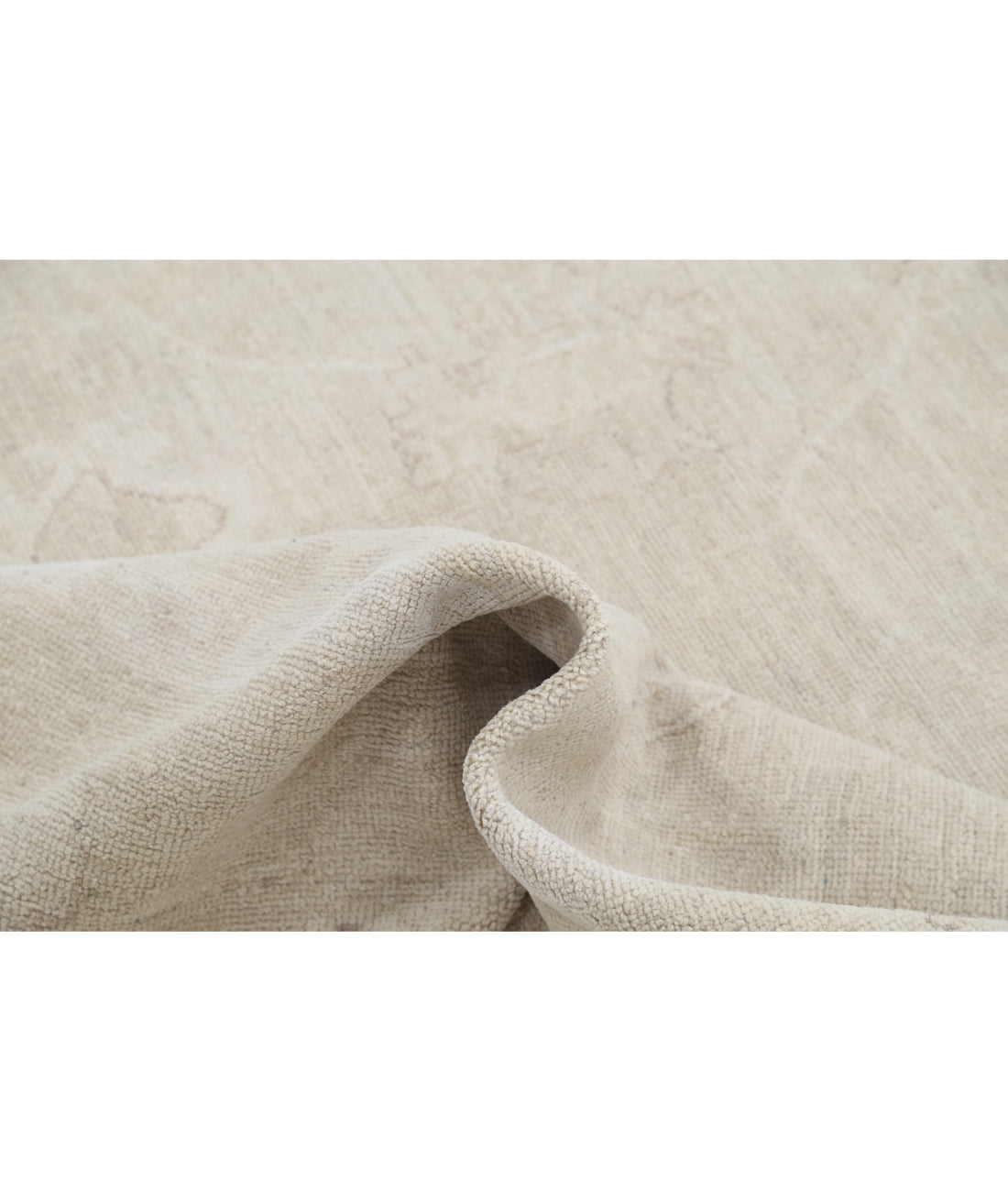 Hand Knotted Oushak Wool Rug - 7'10'' x 9'8'' 7' 10" X 9' 8" (239 X 295) / Beige / Beige