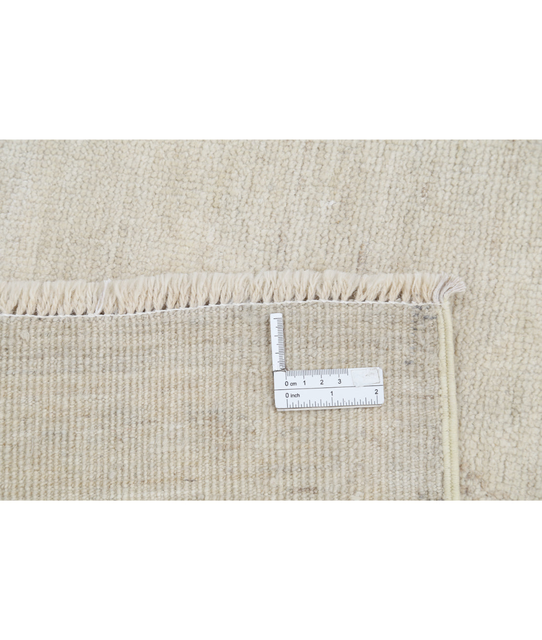 Hand Knotted Oushak Wool Rug - 7'10'' x 9'8'' 7' 10" X 9' 8" (239 X 295) / Beige / Beige