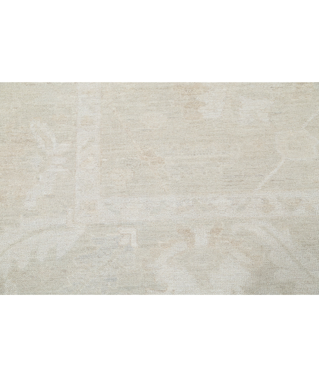 Hand Knotted Oushak Wool Rug - 8'5'' x 9'10'' 8' 5" X 9' 10" (257 X 300) / Beige / Beige