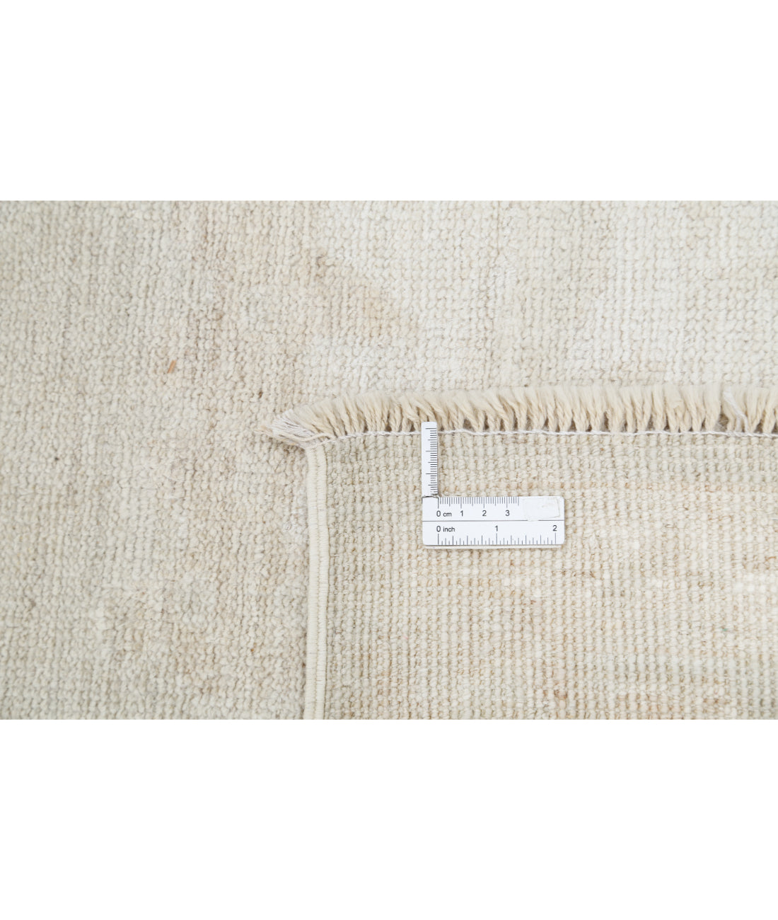 Hand Knotted Oushak Wool Rug - 8'5'' x 9'10'' 8' 5" X 9' 10" (257 X 300) / Beige / Beige