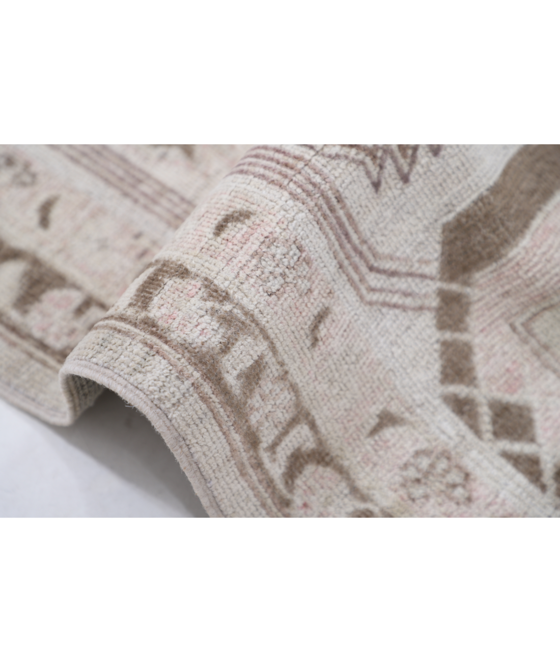 Hand Knotted Oushak Wool Rug 9' 10" X 13' 8" 9' 10" X 13' 8" (300 X 417) / Grey / Grey