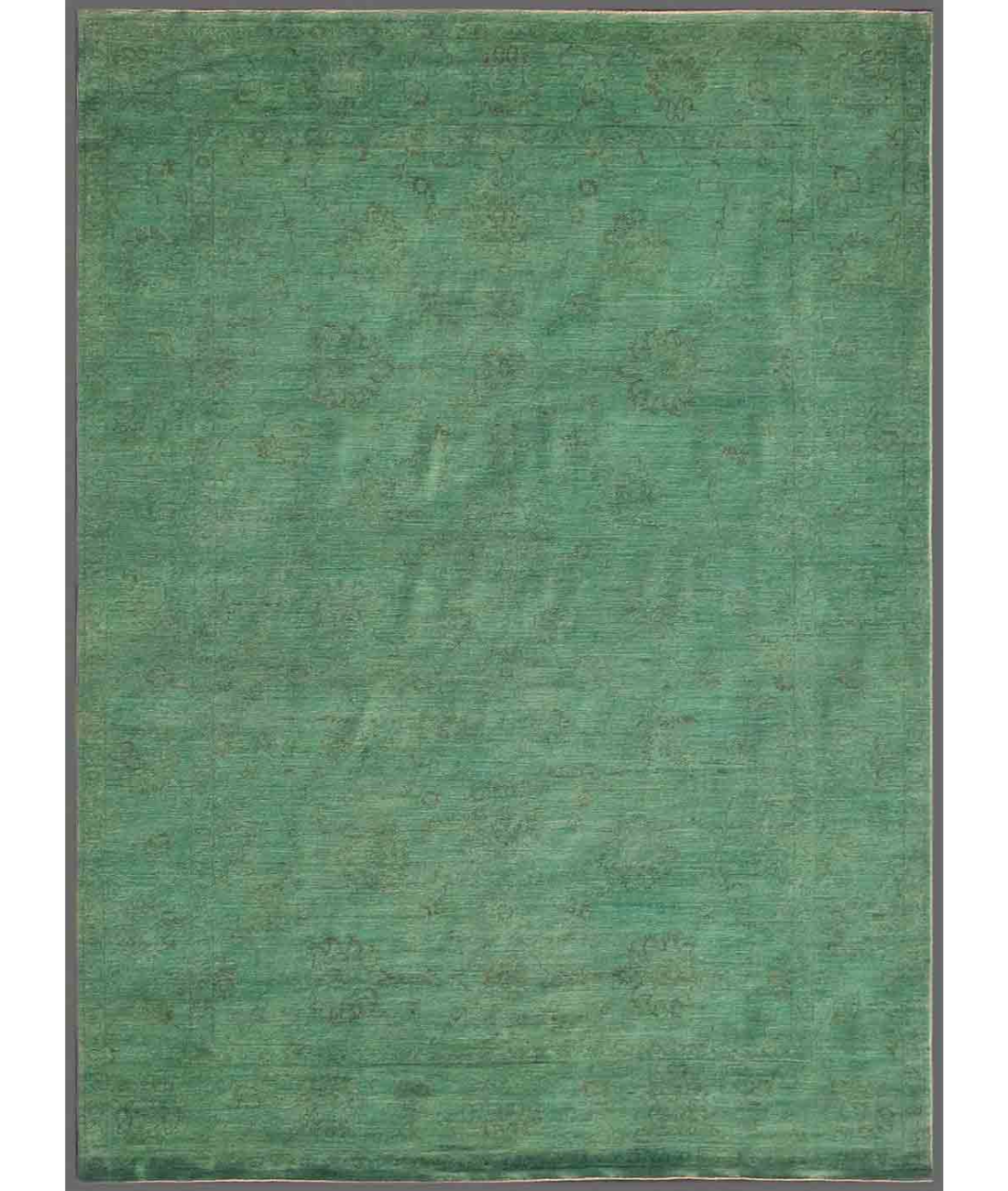 Hand Knotted Overdye Wool Rug  - 8&#39; 2&quot; X 11&#39; 4&quot;