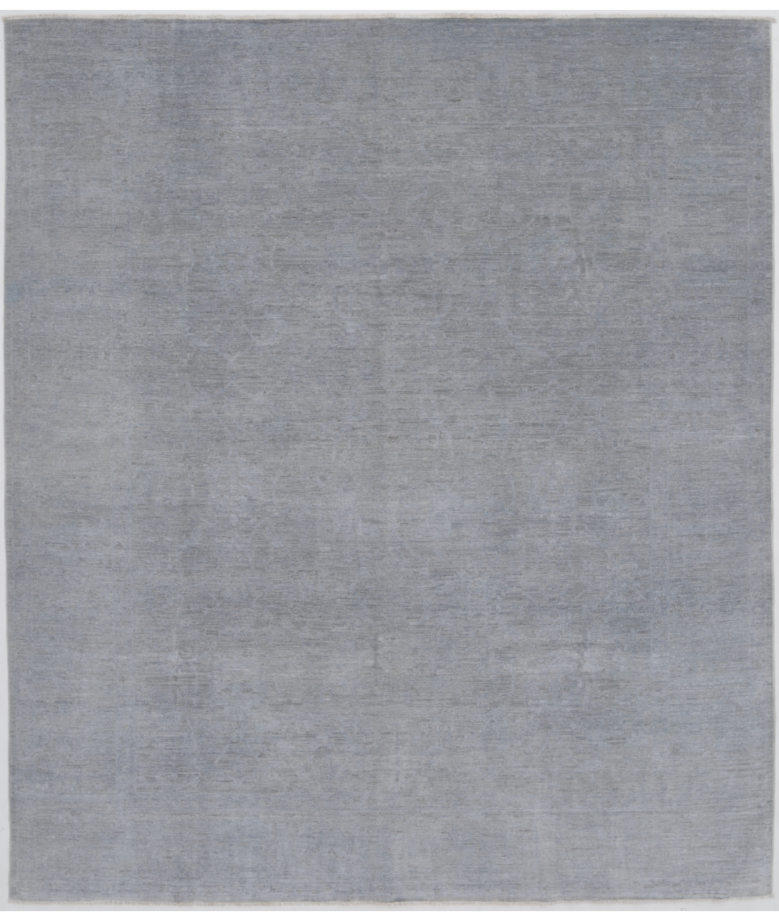Hand Knotted Overdye Wool Rug  - 8' 0" X 9' 5"