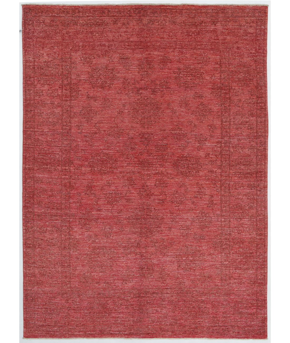 Hand Knotted Overdye Wool Rug  - 5&#39; 8&quot; X 7&#39; 8&quot;