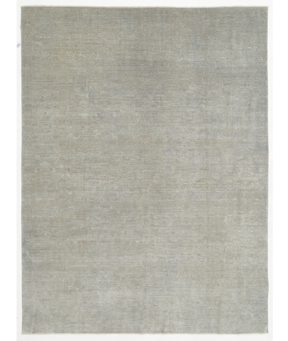 Hand Knotted Overdye Wool Rug 7' 8" X 10' 2" 7' 8" X 10' 2" (234 X 310) / Grey / Grey