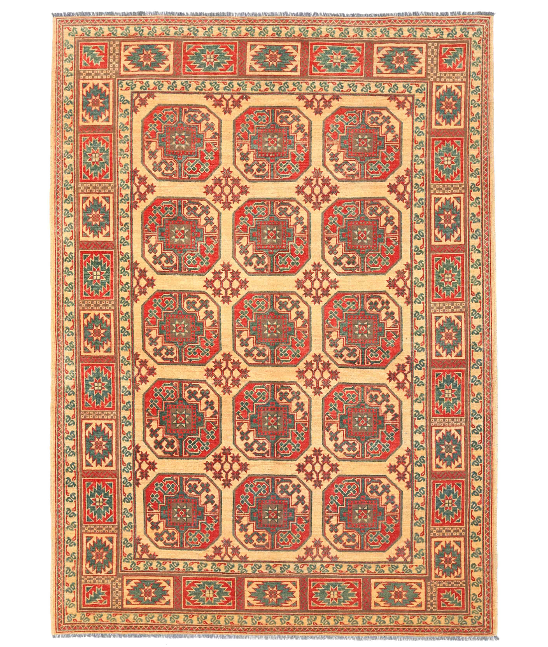 Hand Knotted Revival Wool Rug  - 6&#39; 10&quot; X 9&#39; 7&quot;