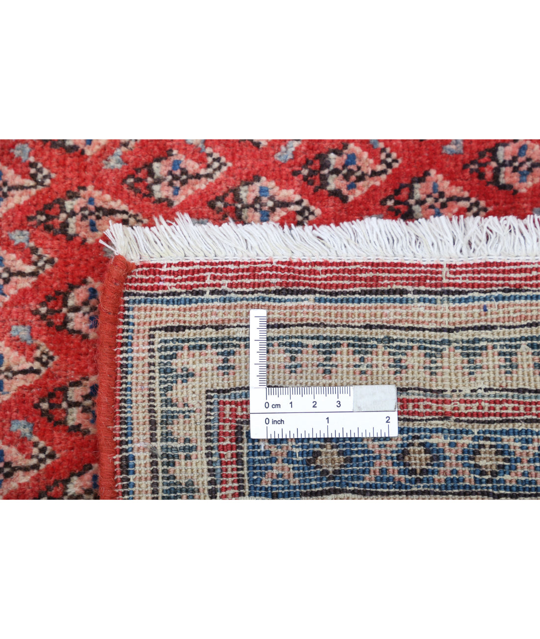 Hand Knotted Persian Mir Saraband Wool Rug - 7'8'' x 11'2'' 7'8'' x 11'2'' (230 X 335) / Red / Blue
