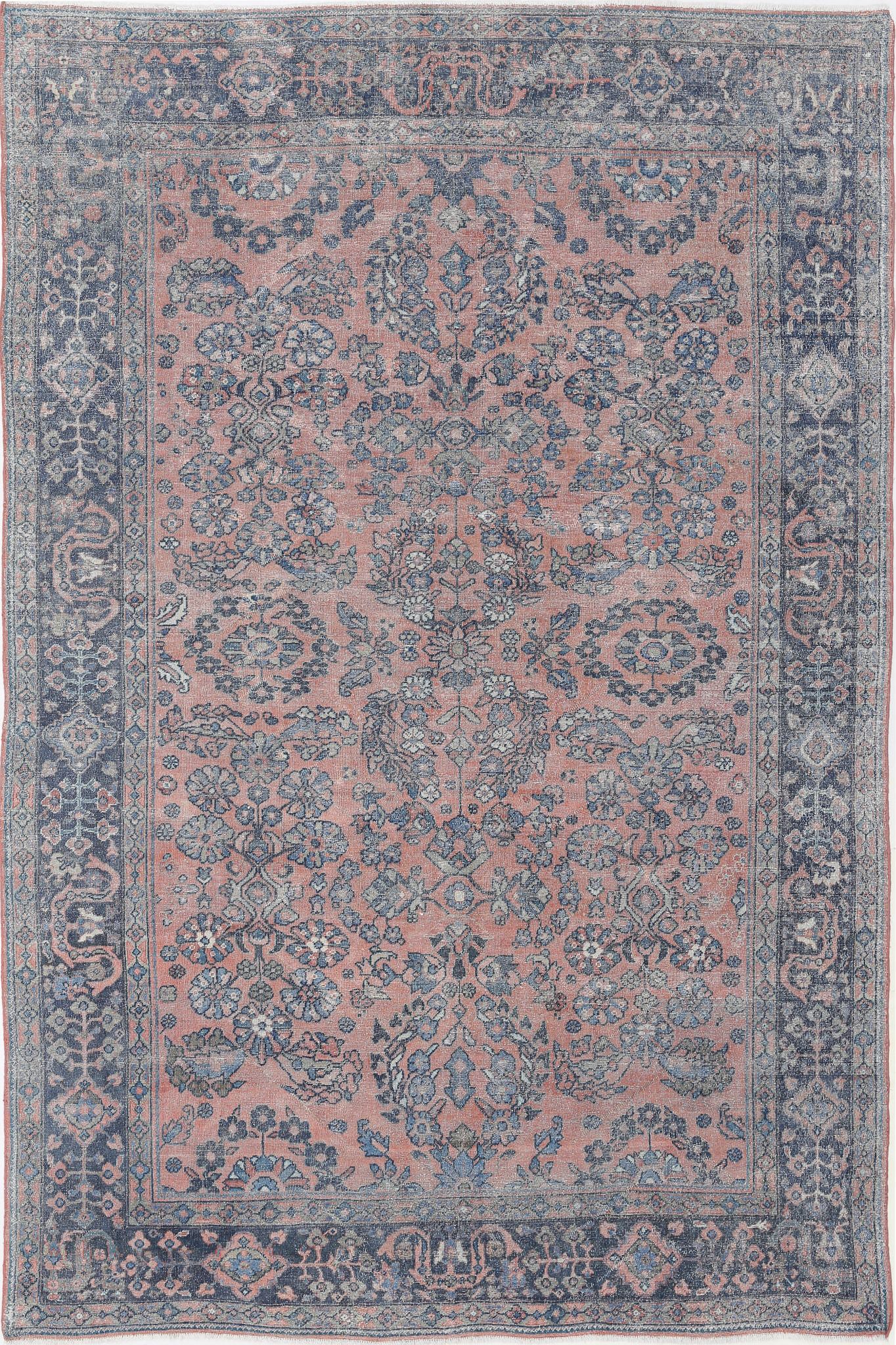 Hand Knotted Vintage Wool Rug - 7'3'' x 10'9''