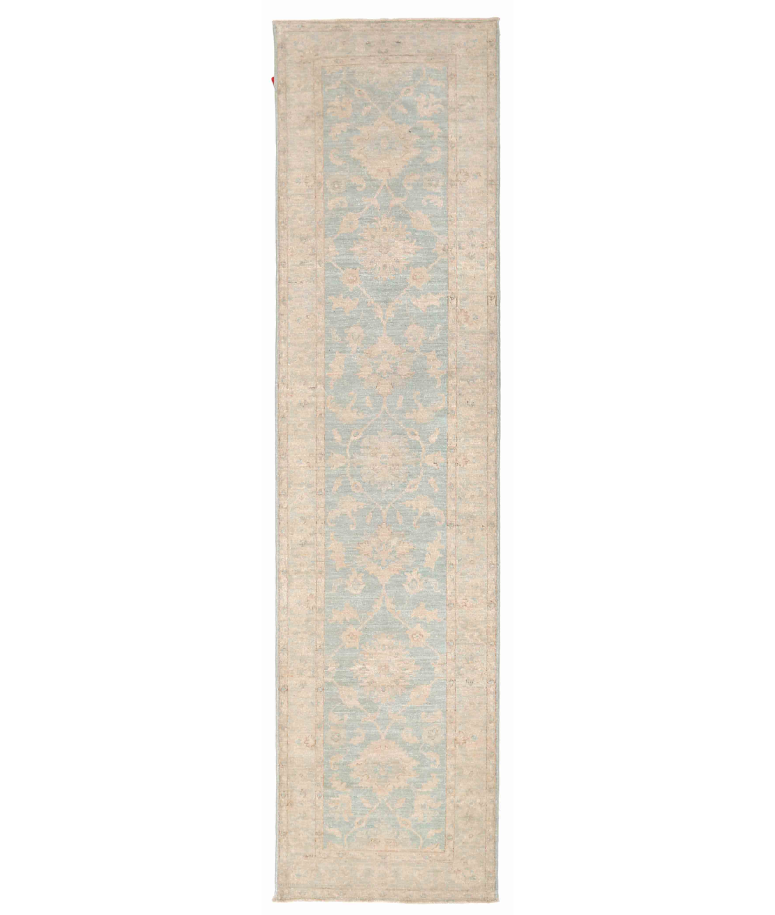 Hand Knotted Serenity Wool Rug 2' 5" X 9' 8" 2' 5" X 9' 8" (74 X 295) / Blue / Brown