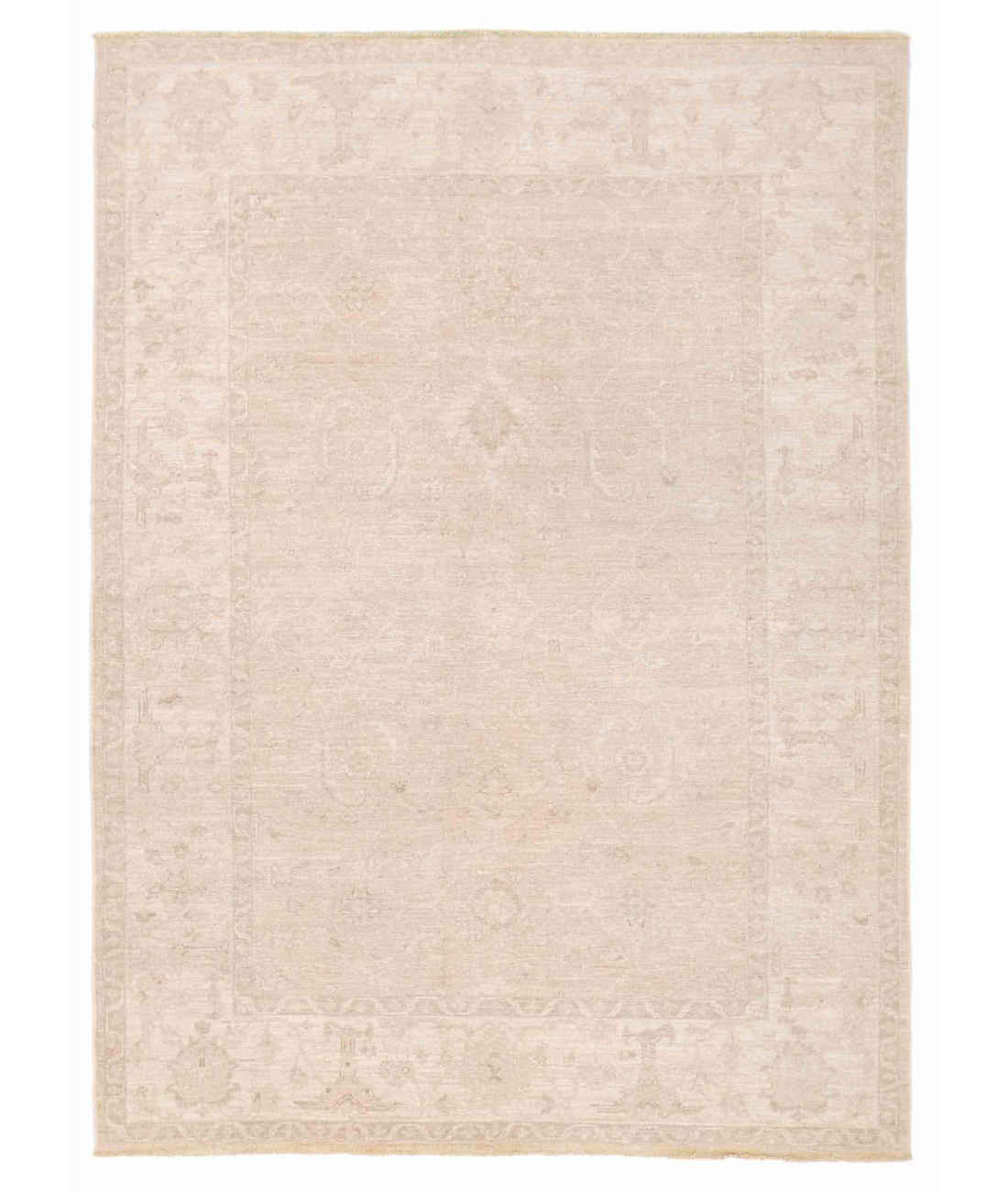 Hand Knotted Serenity Wool Rug  - 4' 11" X 7' 0"