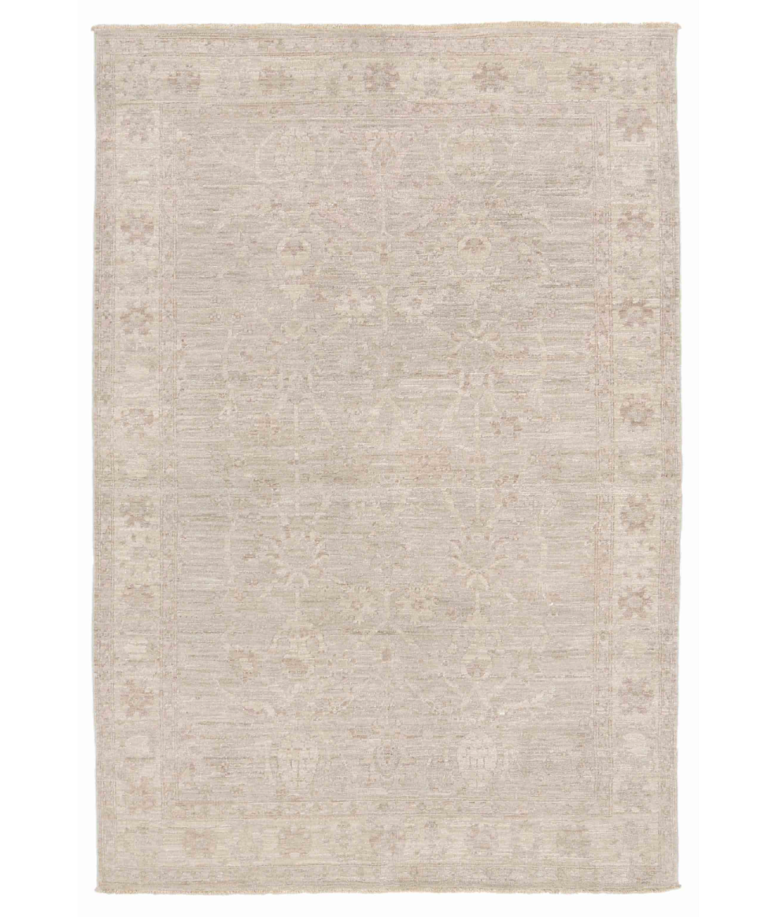 Hand Knotted Serenity Wool Rug  - 4' 0" X 5' 11"