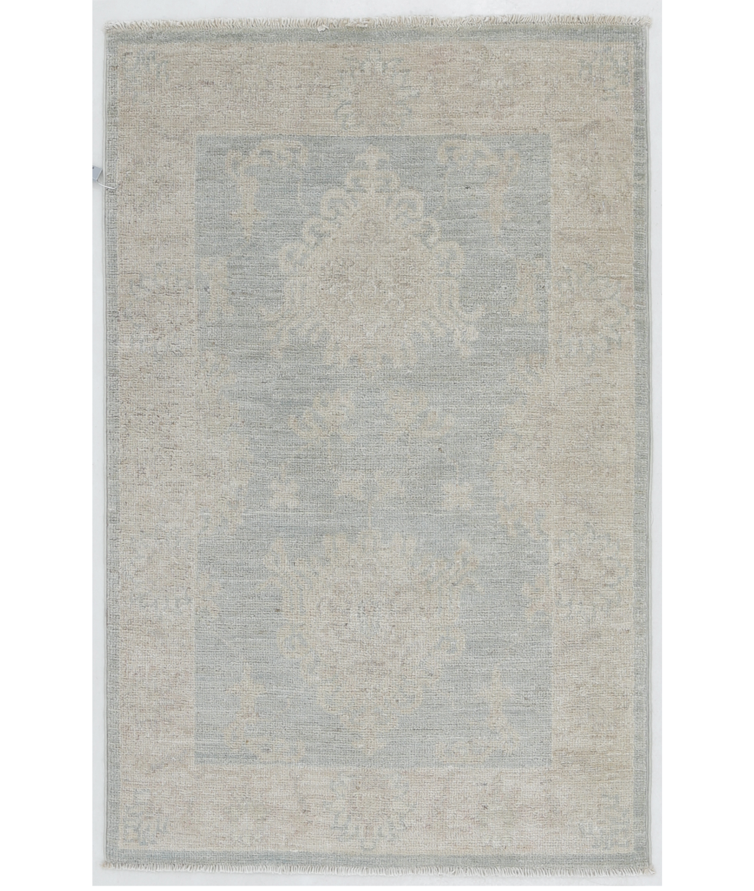 Hand Knotted Serenity Wool Rug 2' 0" X 3' 0" 2' 0" X 3' 0" (61 X 91) / Grey / Ivory