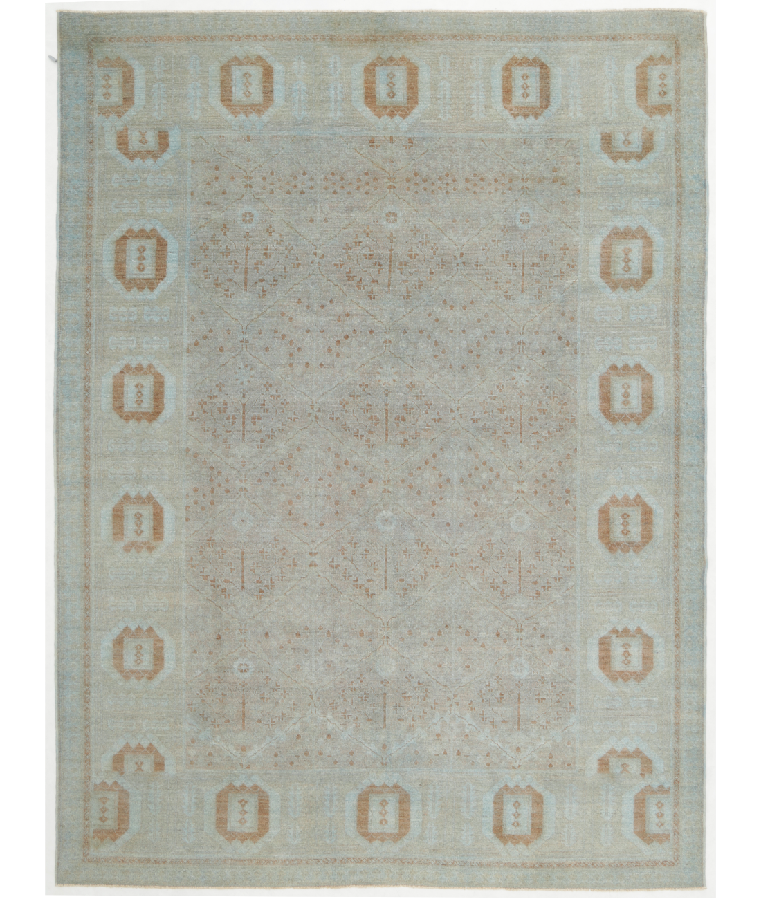 Hand Knotted Serenity Wool Rug  - 9' 3" X 12' 7"