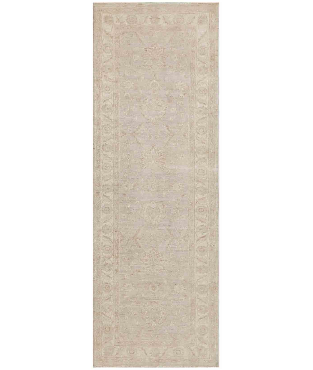Hand Knotted Serenity Wool Rug 2' 8" X 7' 8" 2' 8" X 7' 8" (81 X 234) / Ivory / Taupe