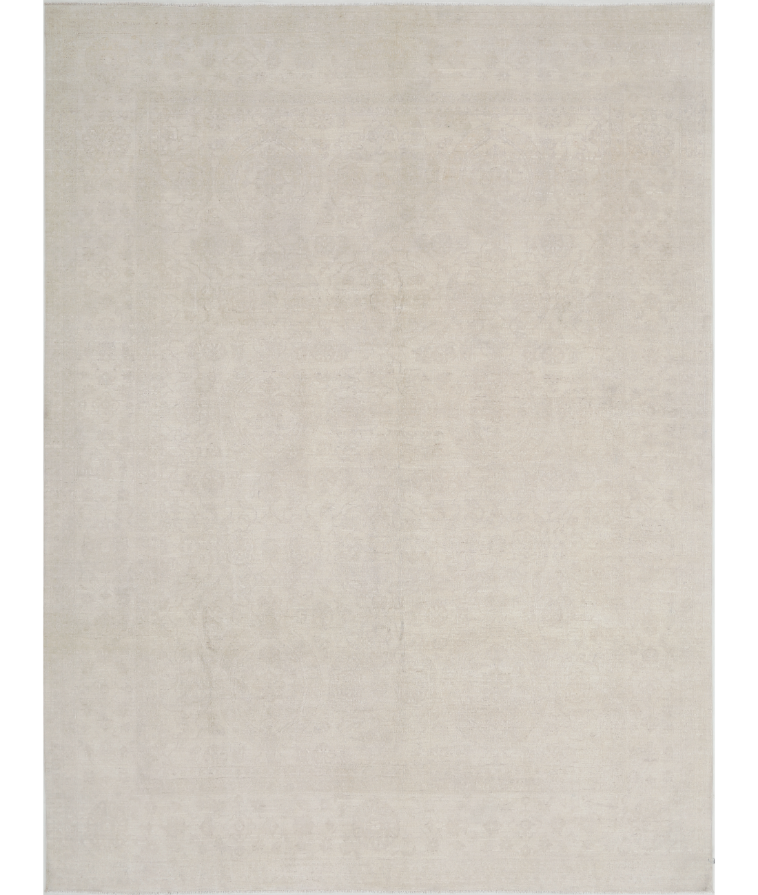 Hand Knotted Serenity Wool Rug 8' 8" X 11' 6" 8' 8" X 11' 6" (264 X 351) / Ivory / Ivory