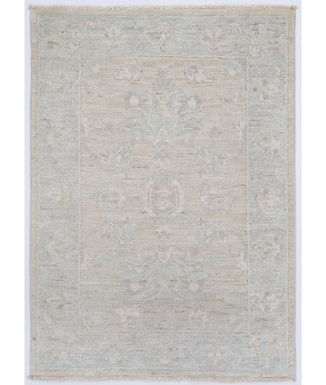 Hand Knotted Serenity Wool Rug 2' 1" X 2' 10" 2' 1" X 2' 10" (63 X 86) / Grey / Ivory