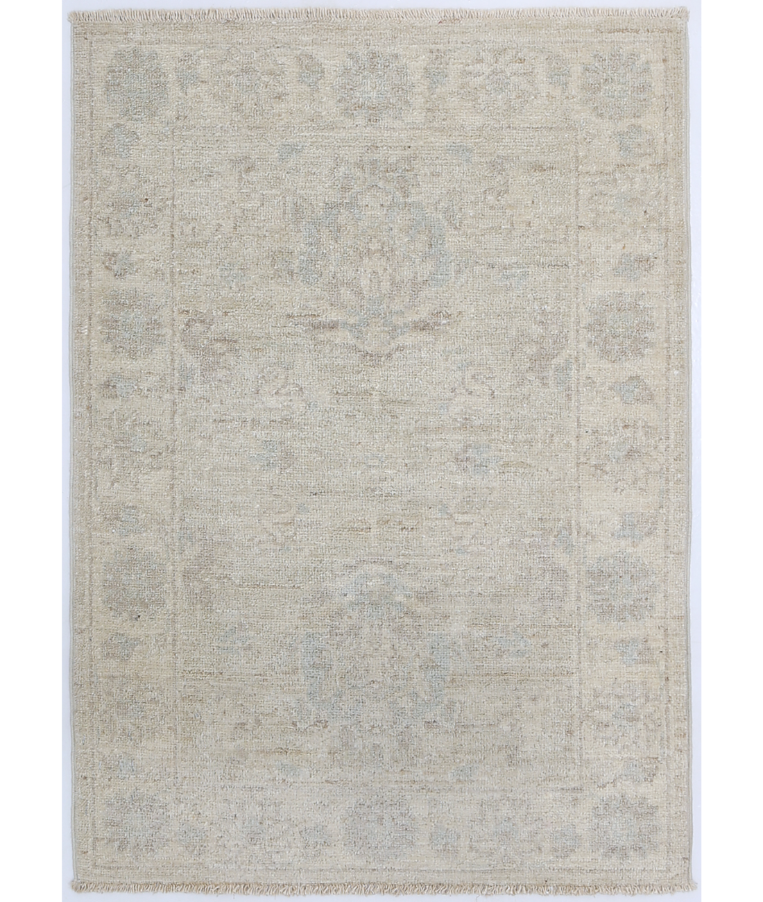 Hand Knotted Serenity Wool Rug 2' 1" X 3' 0" 2' 1" X 3' 0" (63 X 91) / Grey / Ivory