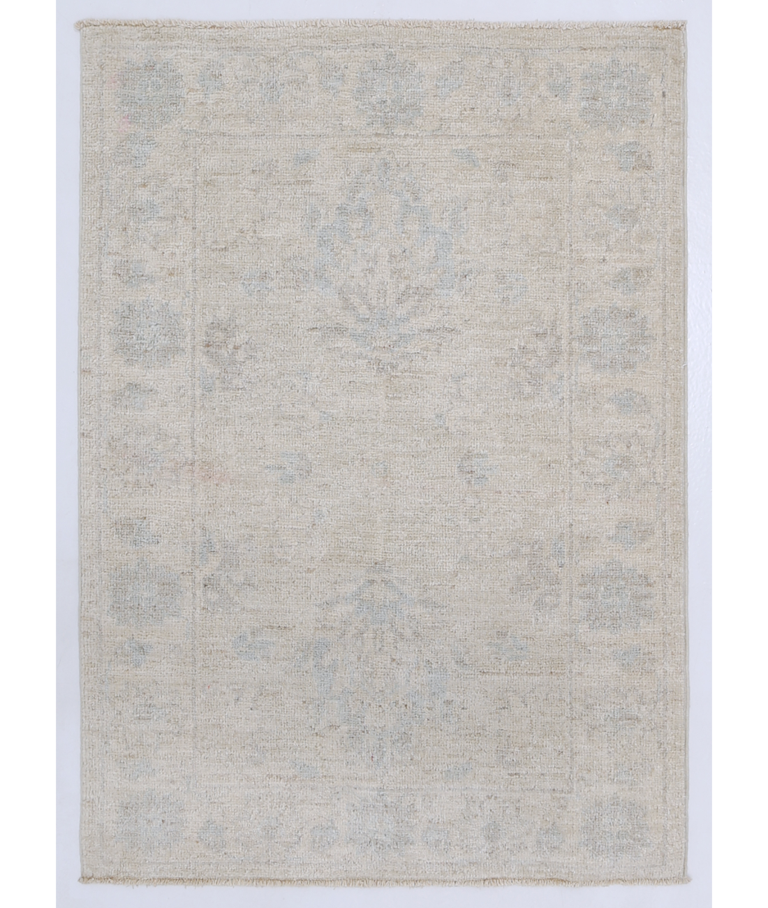 Hand Knotted Serenity Wool Rug 2' 3" X 3' 3" 2' 3" X 3' 3" (69 X 99) / Ivory / Ivory