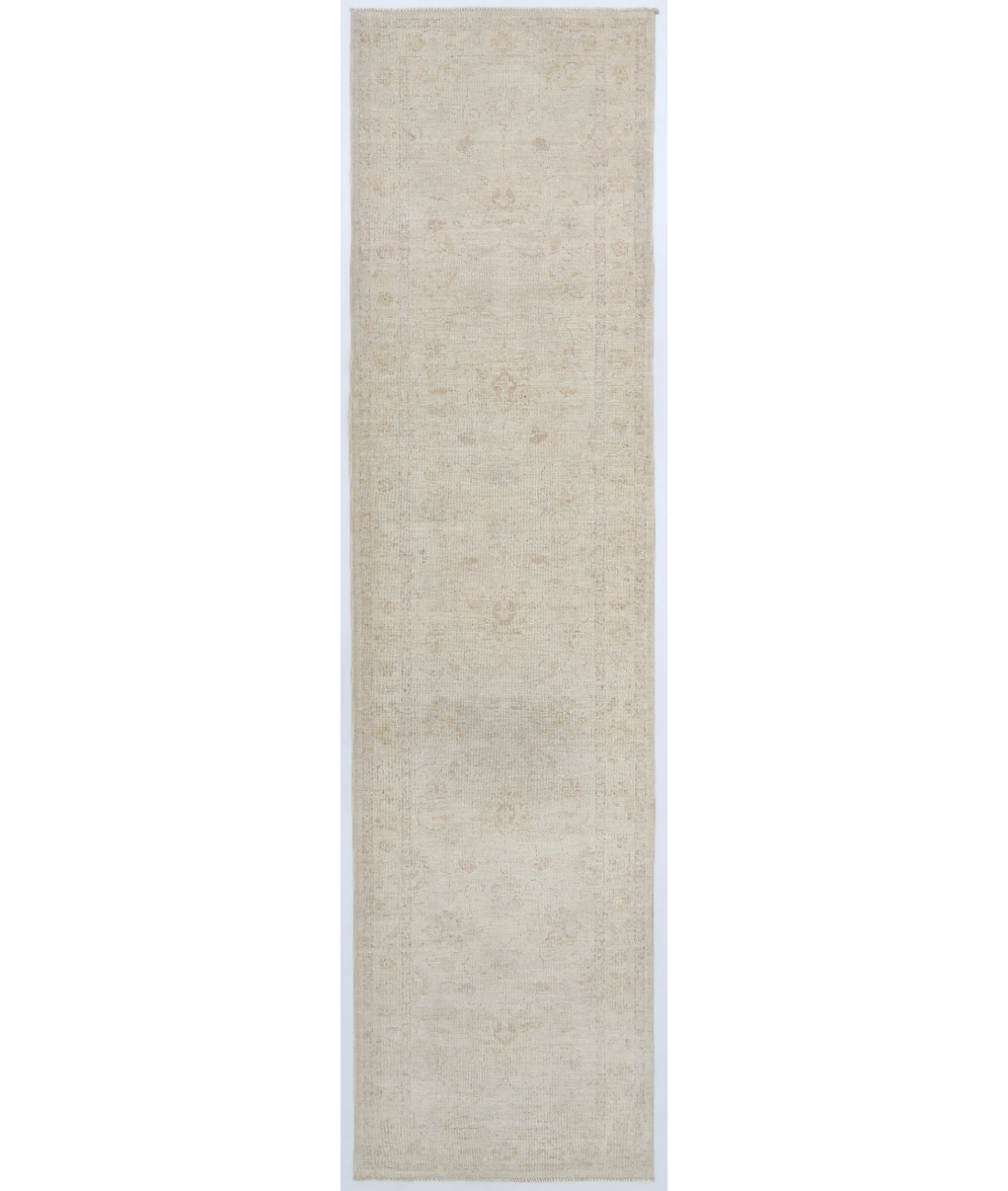 Hand Knotted Serenity Wool Rug 2' 6" X 9' 8" 2' 6" X 9' 8" (76 X 295) / Ivory / Ivory
