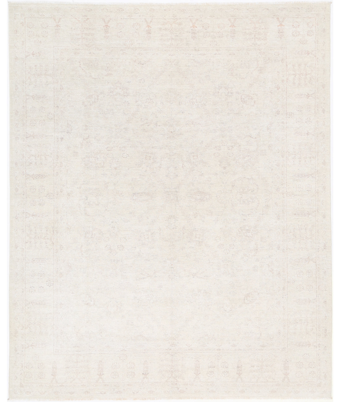 Hand Knotted Serenity Wool Rug - 8&#39;0&#39;&#39; x 9&#39;10&#39;&#39; 8&#39; 0&quot; X 9&#39; 10&quot; (244 X 300) / Ivory / Ivory