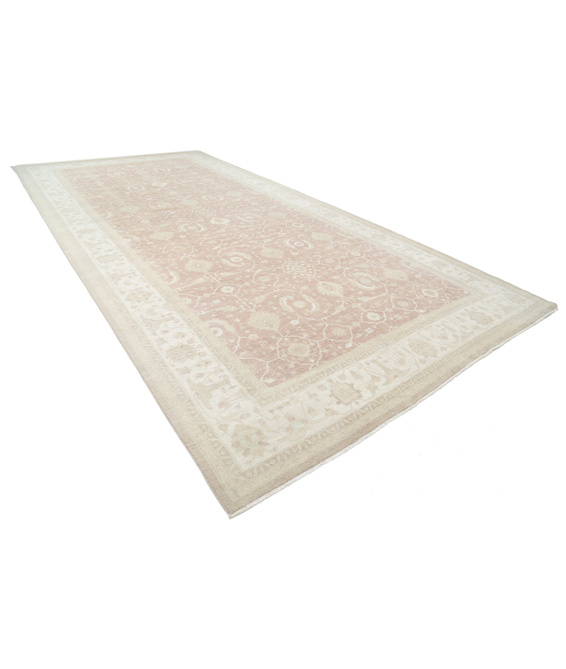 Hand Knotted Serenity Wool Rug - 9'10'' x 20'3'' 9' 10" X 20' 3" (300 X 617) / Brown / Ivory