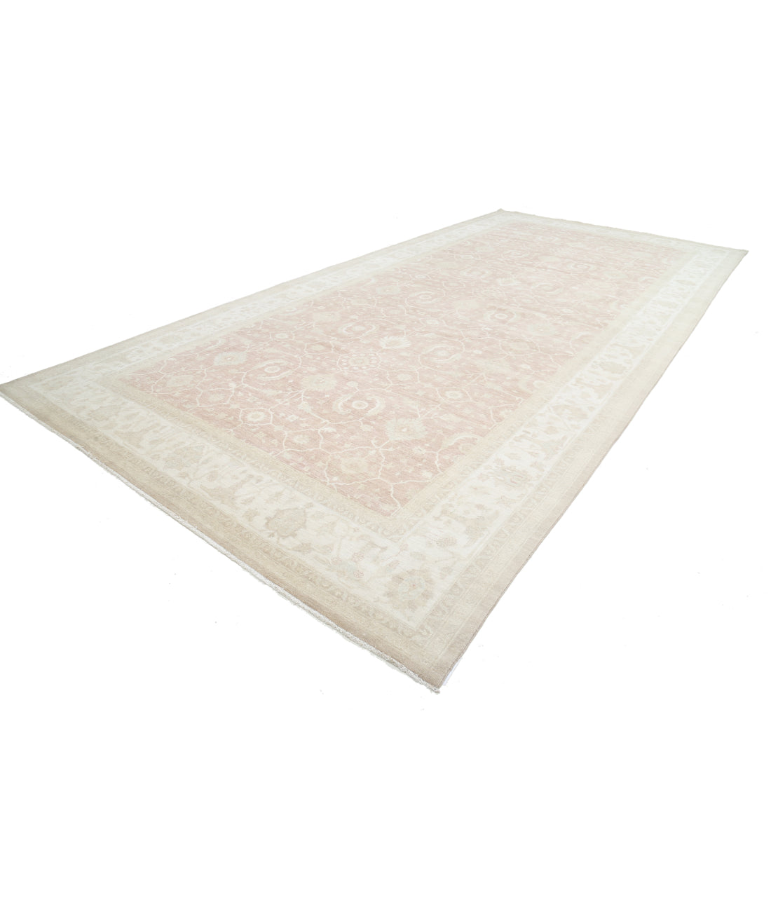 Hand Knotted Serenity Wool Rug - 9'10'' x 20'3'' 9' 10" X 20' 3" (300 X 617) / Brown / Ivory