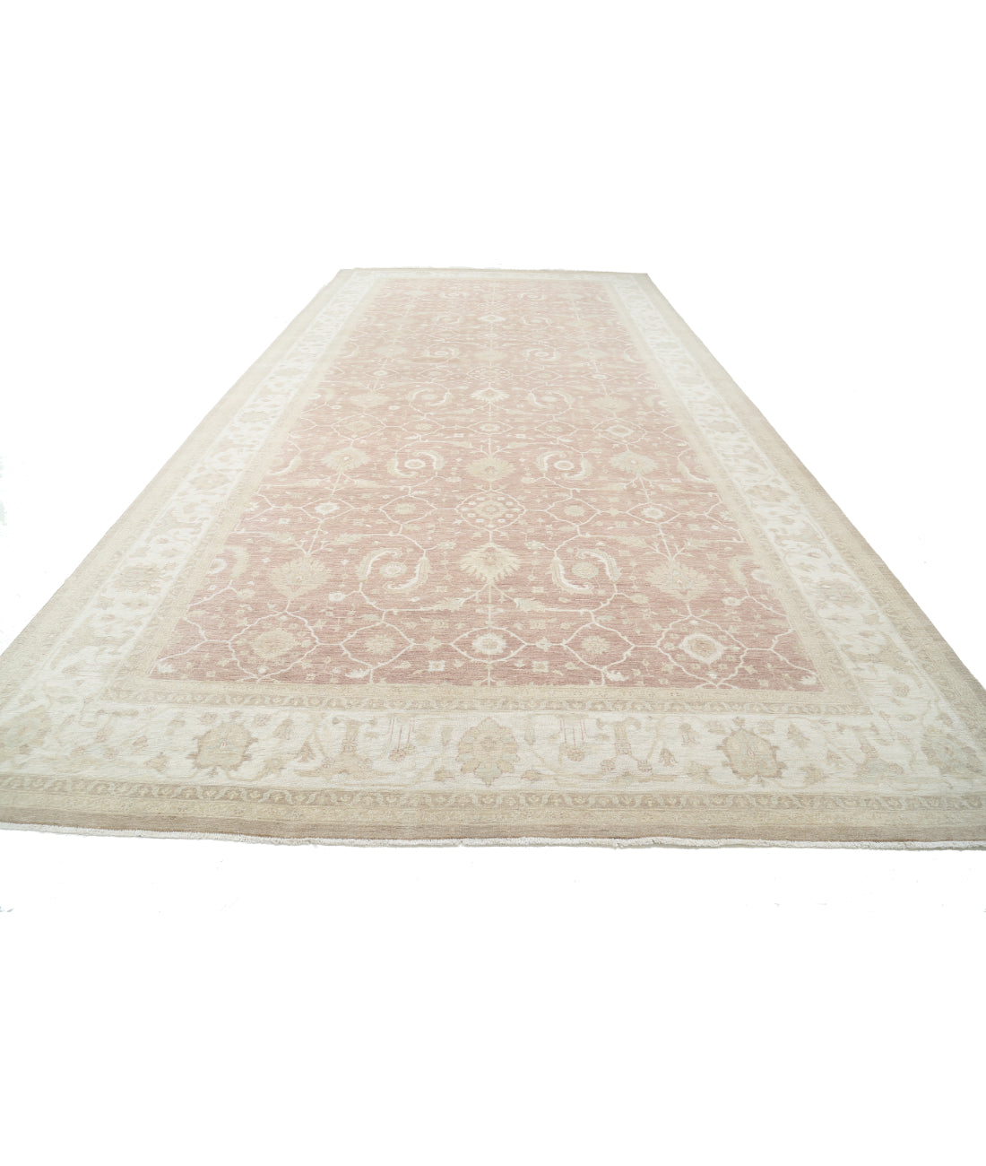 Hand Knotted Serenity Wool Rug - 9'10'' x 20'3'' 9' 10" X 20' 3" (300 X 617) / Brown / Ivory
