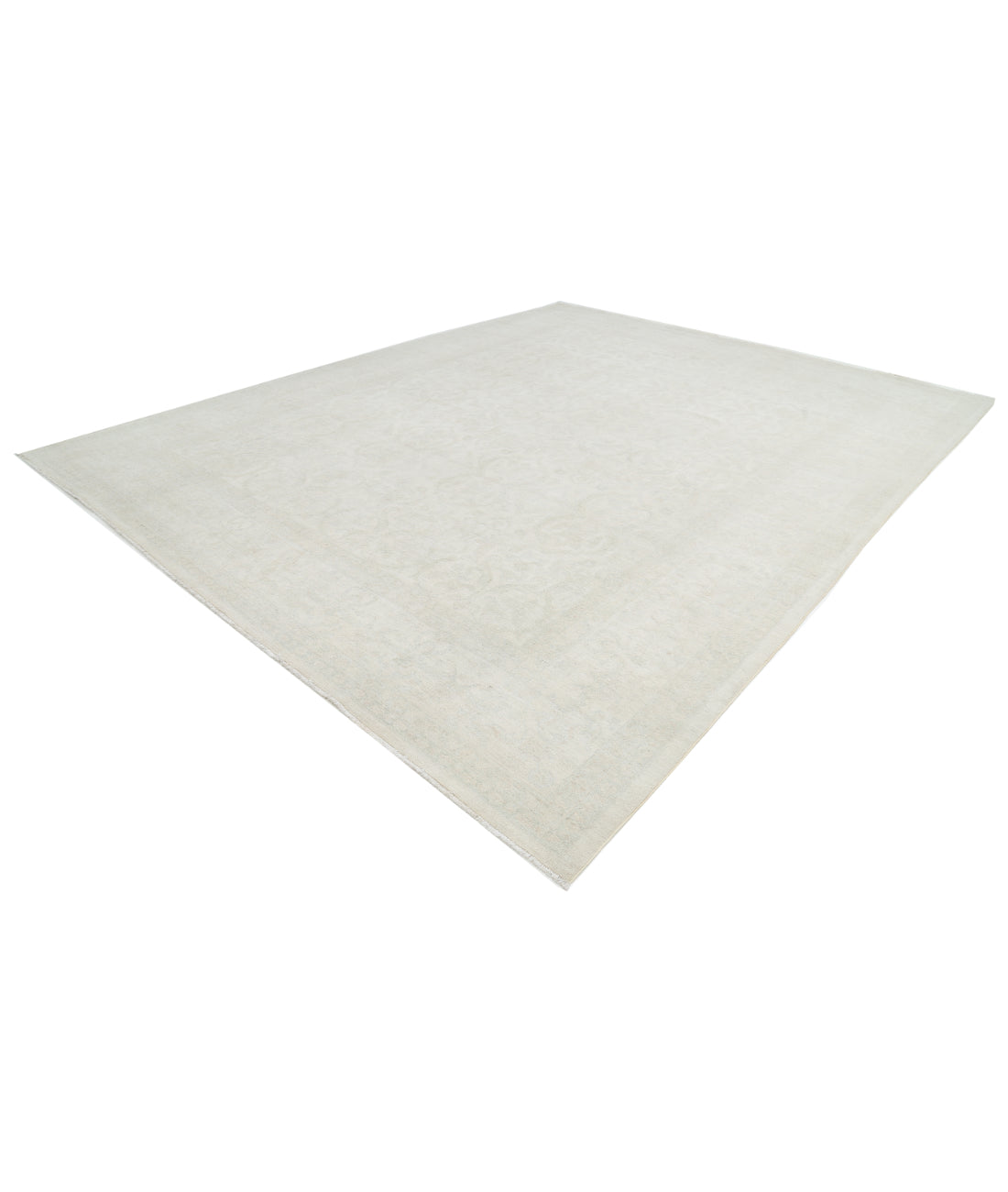 Hand Knotted Serenity Wool Rug - 11'10'' x 16'9'' 11' 10" X 16' 9" (361 X 511) / Ivory / Blue