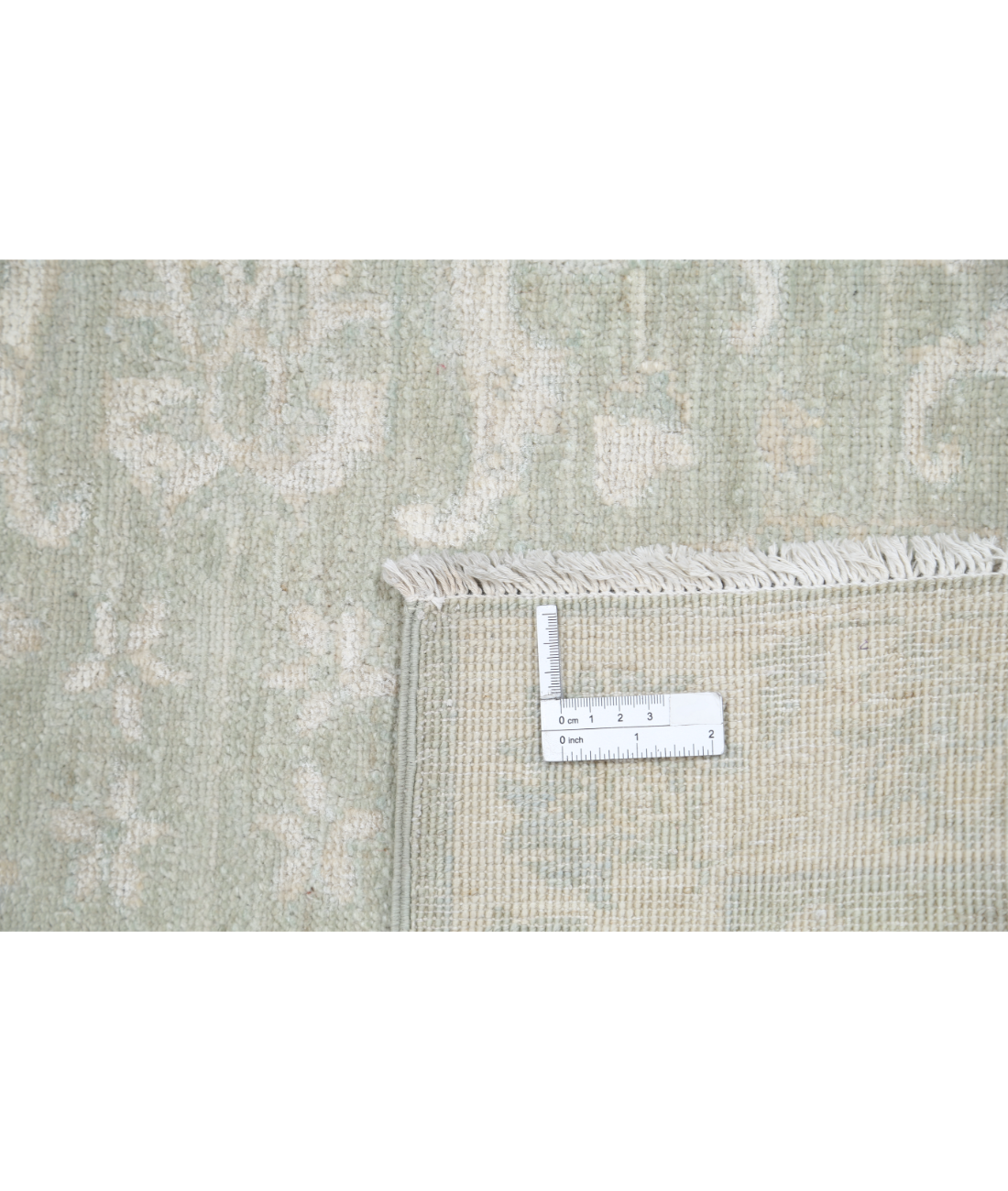 Hand Knotted Serenity Wool Rug 2' 2" X 3' 0" 2' 2" X 3' 0" (66 X 91) / Green / Ivory