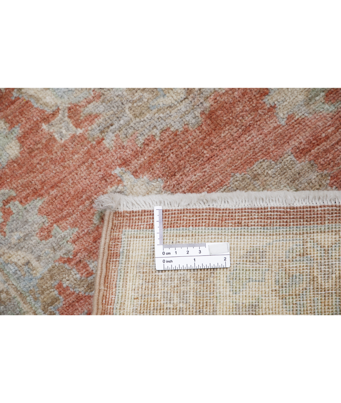 Hand Knotted Serenity Wool Rug 2' 3" X 3' 0" 2' 3" X 3' 0" (69 X 91) / Rust / Ivory